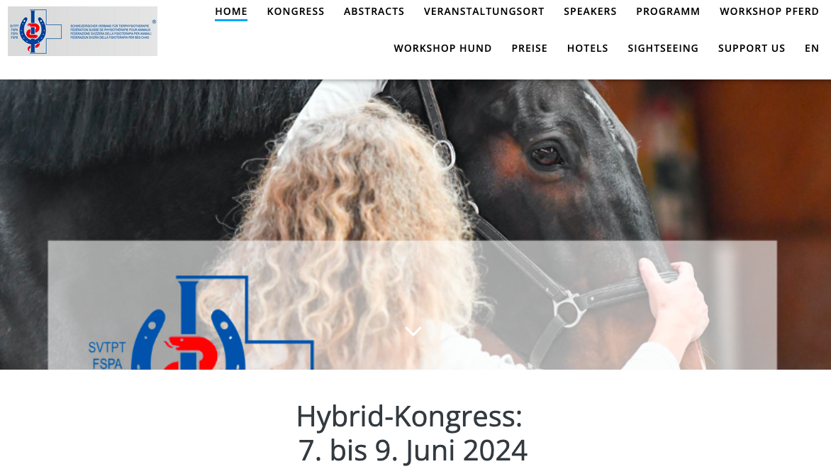 Hybrid-Kongress Animal Physiotherapy